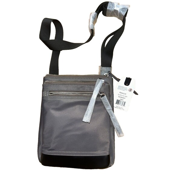 Lodis Kate Nylon Rfid Under Lock & Key Zora Travel Crossbody Pouch Bag Gray - Picture 2 of 7